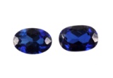 Montana Yogo Sapphire 1.12 carat Earring Set
