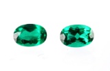 RARE Emerald .85 ct Set of 2 Investment Grade AAA+