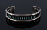 Navajo Old Pawn Micro Petite Point Turquoise Cuff