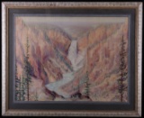 Carl Tolpo Yellowstone Lower Falls Framed Print