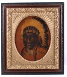 Original Native American Chief Portrait Painting