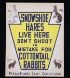 Pennsylvania Game Commission Rabbit Hunting Sign