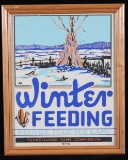 1940's Pennsylvania Game Winter Feeding Sign