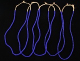Hudson Bay Blue White Heart Trade Bead Necklaces