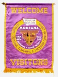 1964 Montana Anniversary Welcome Banner
