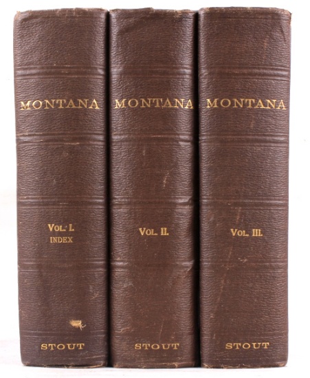 Montana Its Story and Biography Three Volume Set