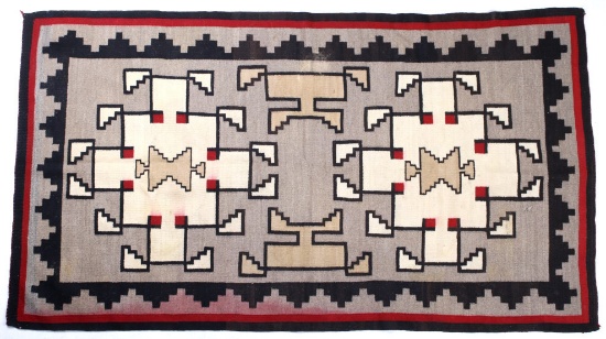Navajo Klagetoh Wool Trading Post Rug c. 1920
