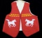 Sioux Fully Beaded Mustang Pictorial Vest c.1960's