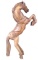 Bucking Horse Solid Wood Carving Vintage