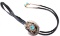 14K Gold With Sliver & Turquoise Bolo