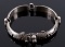 Signed Mexico Sterling Silver Sectional Bracelet