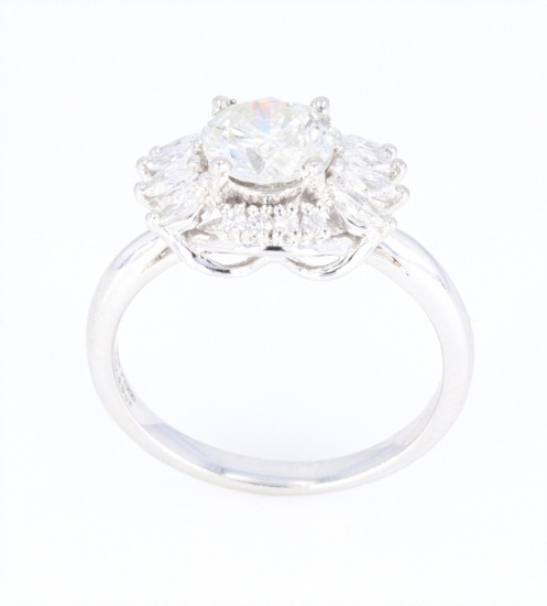 1930's Style 1.51 ct Diamond & Platinum Ring