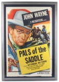 John Wayne Pals of the Saddle Framed Movie Poster
