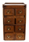 Antique Quarter Sawn Oak Stacking Filing Cabinet