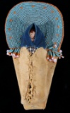 Sioux Beaded Papoose Cradle Board Toy c.1900