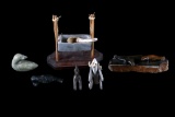 Eskimo Inuit Argillite & Serpentine Carved Figures