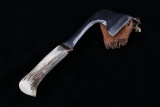 Hand Crafted Axe w/ Antler Tine Handle