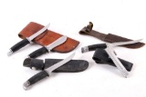 Collection of Four Buck Knives & Sharpener