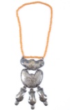 Hudson Bay Style Silver Beaver Gorget Necklace