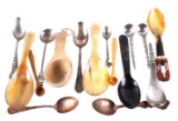 Bone, Brass, Wood, & Iron Native American Spoons