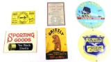 Collection of Six Small Metal Signs