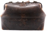Vintage Leather Doctors Bag By B.B