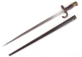 French M1874 WWI Sword Bayonet w/ Scabbard