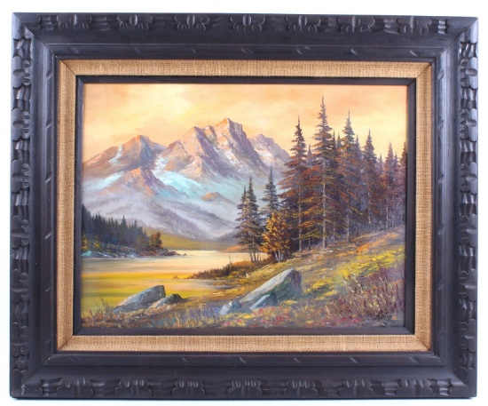 Original Oil Landscape Painting Signed Krone
