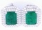 Classic Emerald & VS2 Diamond Platinum Earrings