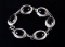 Navajo Sterling Silver & Onyx Cabochon Bracelet