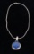 Lapis Lazuli Pendent & Sterling Silver Necklace