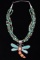 Navajo Carico Lake Turquoise Dragonfly Necklace