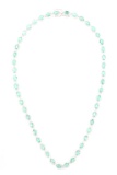 19.56ct Emerald & 5.96ct Diamond 14K Necklace
