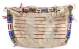 Sioux Beaded Hide Tipi Possible Bag c. 1880