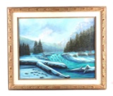 G.C. Wentworth Oil on Canvas from Great Falls, MT