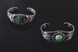 Pair Fred Harvey Navajo Sterling Silver Bracelets