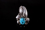Navajo Sterling Sleeping Beauty Turquoise Ring