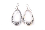 Tommy Singer Sterling Silver Navajo Earrings