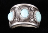 Navajo Silver & Dry Creek Turquoise Ring