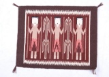 Navajo Yei Pictorial Fine Wool Sampler Rug