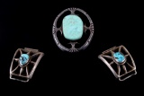 Navajo Sterling Silver Bolo Pendant & Watch Cuffs