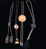 Plains Indian Quill & Horse Hair Bolo Ties