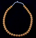 Amber African Trade Bead Necklace