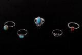 Navajo Sterling Silver & Turquoise Ring Collection