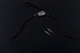 Signed Navajo Sterling Silver & Horsehair Bolo Tie