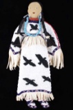 Sioux Mary Standstall Fully Beaded Hide Doll 1940