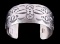 Navajo Allen Lee Sterling Silver Stamped Bracelet