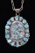 Navajo Apache Blue Sterling Silver Necklace