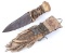 Apache Dag Knife w/ Parfleche Rattlesnake Sheath