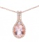 Morganite and Diamond 14K Rose Gold Necklace